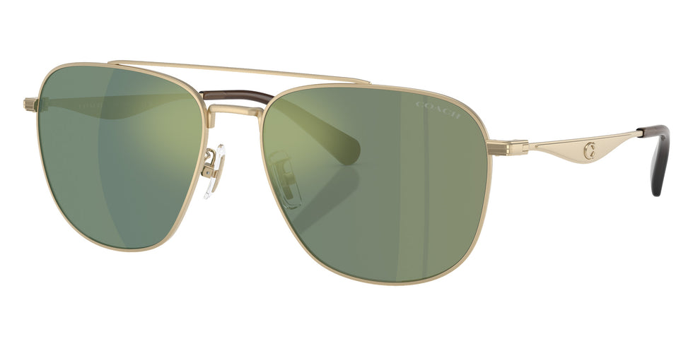 Coach HC7172 CW404 90056R 59 - Satin Light Gold / Green Solid Mirrored #id:hc717290056r_s:100105