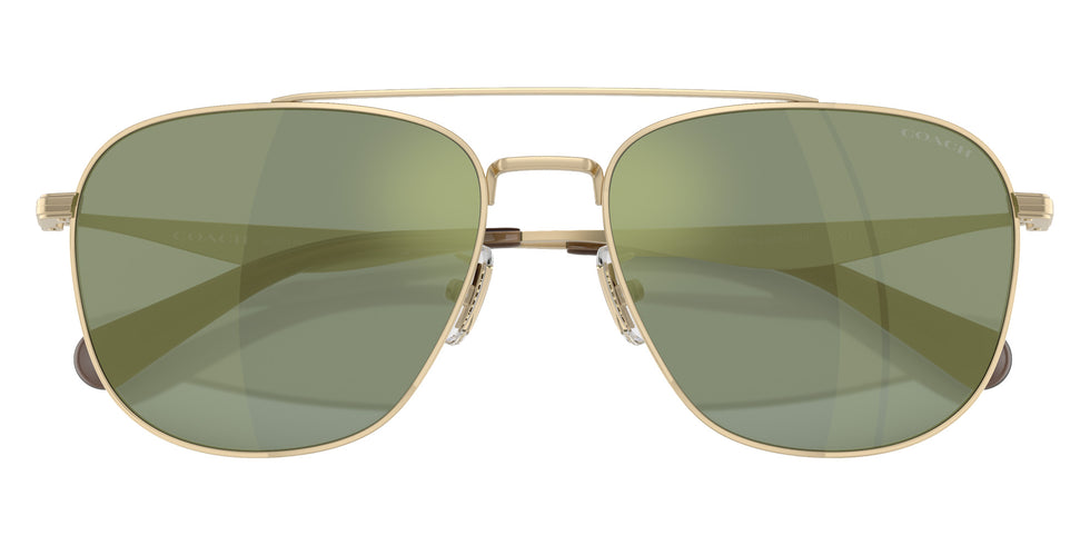 Coach HC7172 CW404 90056R 59 - Satin Light Gold / Green Solid Mirrored #id:hc717290056r_s:100120