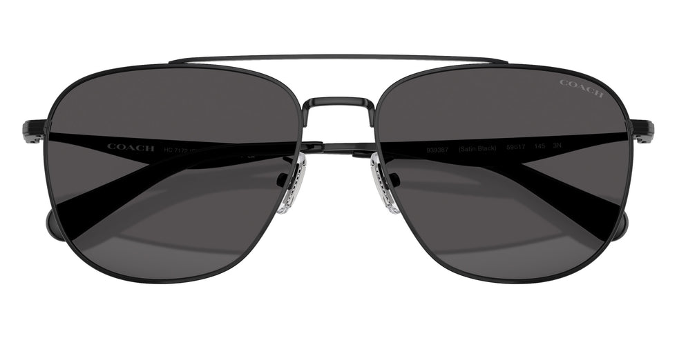 Coach HC7172 CW404 939387 59 - Satin Black / Gray Solid #id:hc7172939387_s:104120