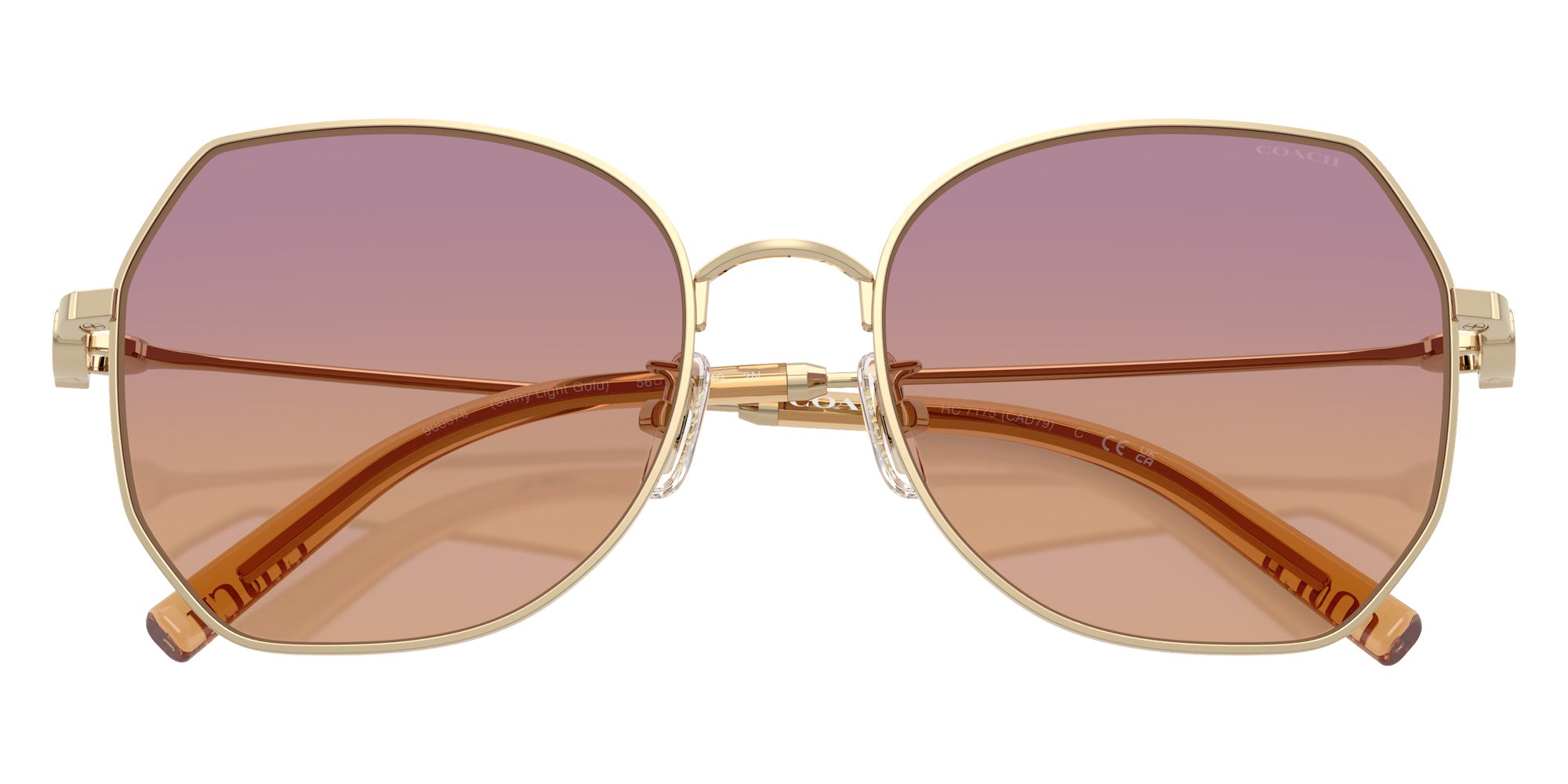 Coach HC7175 CAD79 900578 56 - Shiny Light Gold / Burgundy Sunset Gradient #id:hc7175900578_s:104120