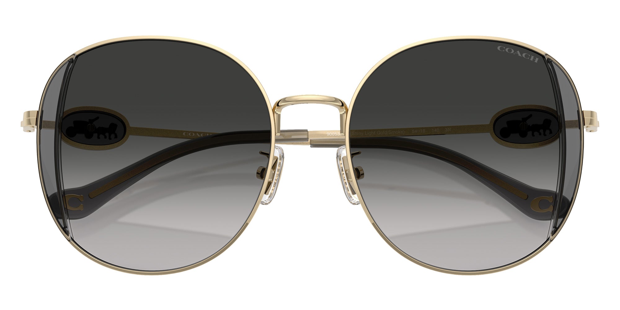 Coach HC7176B CAD73 90053C 54 - Shiny Light Gold/Smoke / Gray Gradient #id:hc7176b90053c_s:102120