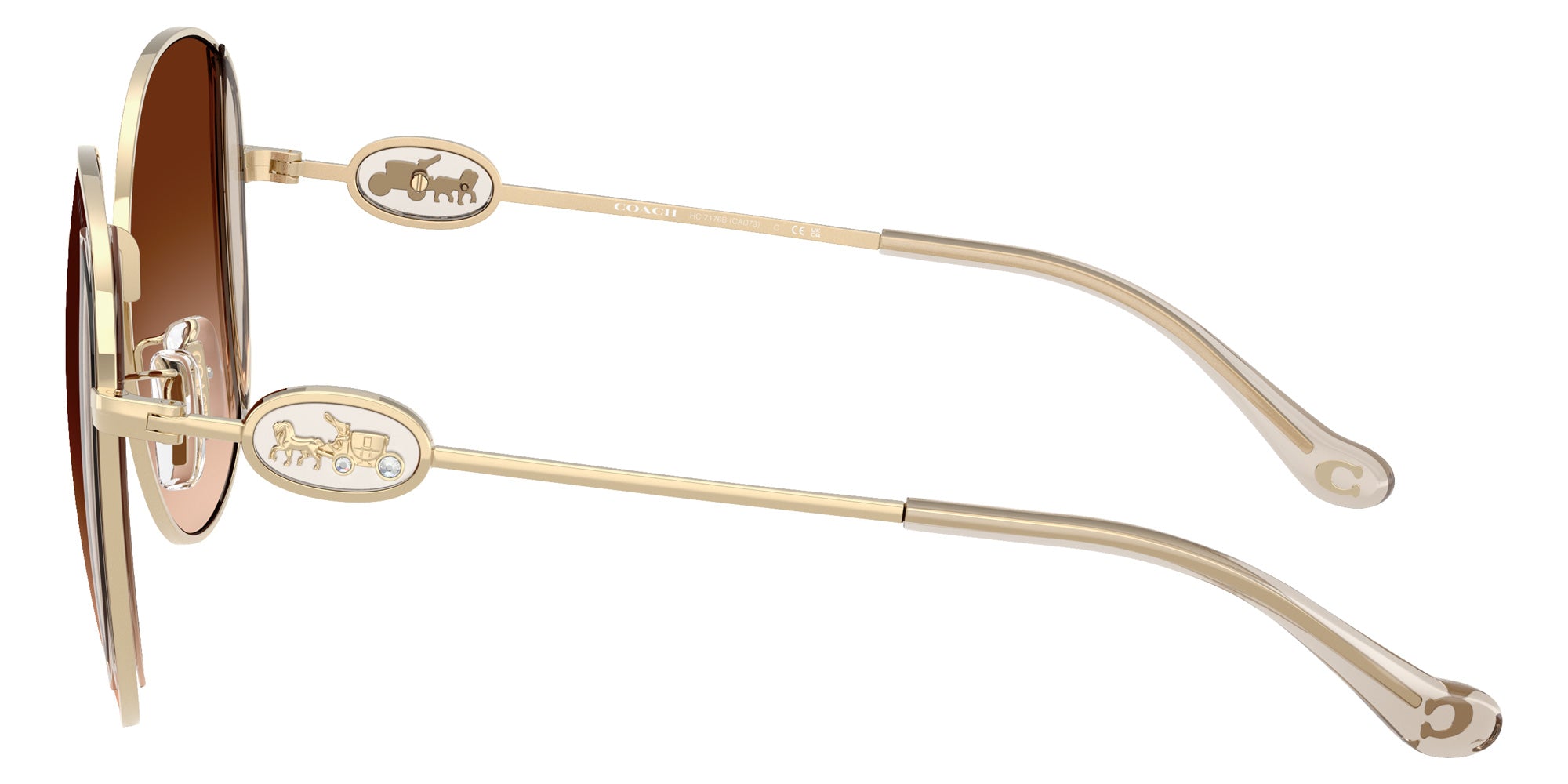 Coach HC7176B CAD73 900574 54 - Shiny Light Gold/Fawn / Brown Gradient #id:hc7176b900574_s:104110