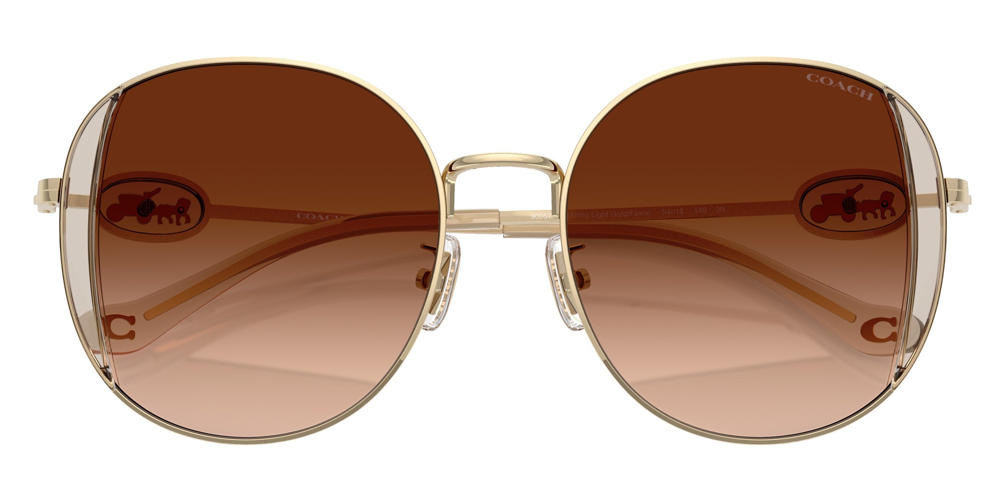 Coach HC7176B CAD73 900574 54 - Shiny Light Gold/Fawn / Brown Gradient #id:hc7176b900574_s:104120