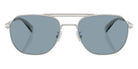 Coach HC7178 CAE80 900172 57 - Satin Silver/Gray / Blue Solid #id:hc7178900172_s:100100