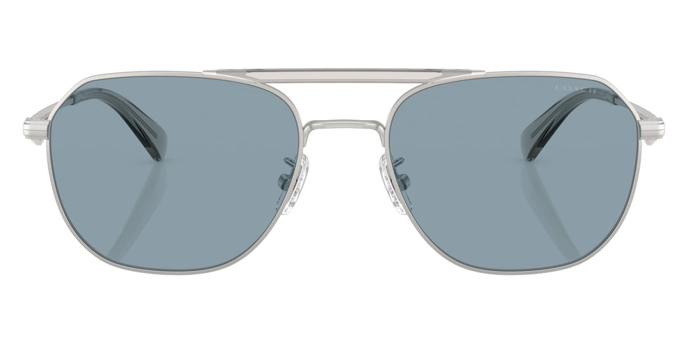 Coach HC7178 CAE80 900172 57 - Satin Silver/Gray / Blue Solid #id:hc7178900172_s:100100