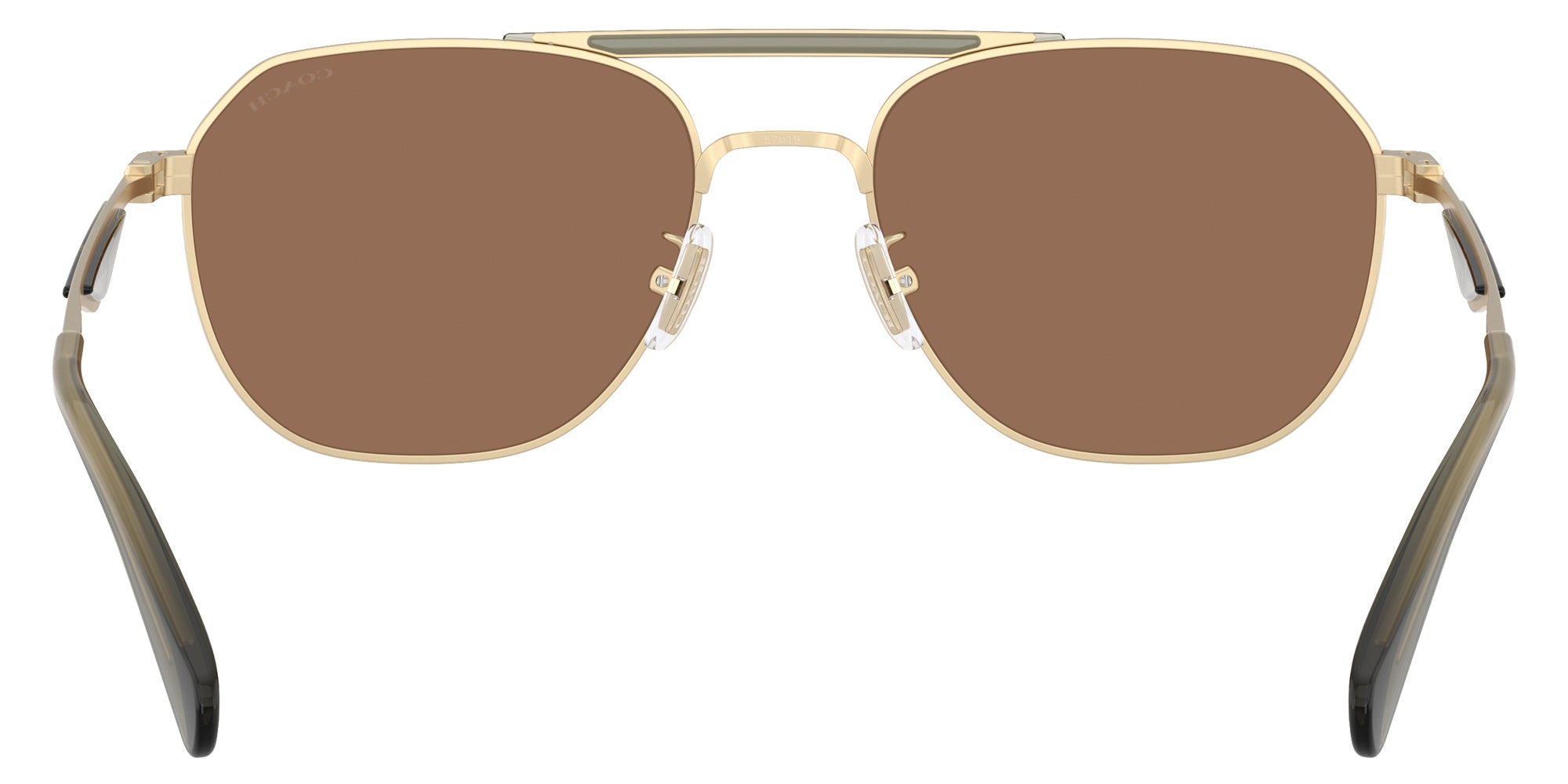 Coach HC7178 CAE80 900573 57 - Satin Light Gold/Olive Green / Brown Solid #id:hc7178900573_s:104115