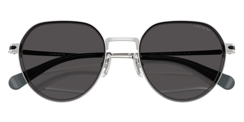Coach HC7179 CAE81 900187 52 - Shiny Silver / Gray Solid #id:hc7179900187_s:100130