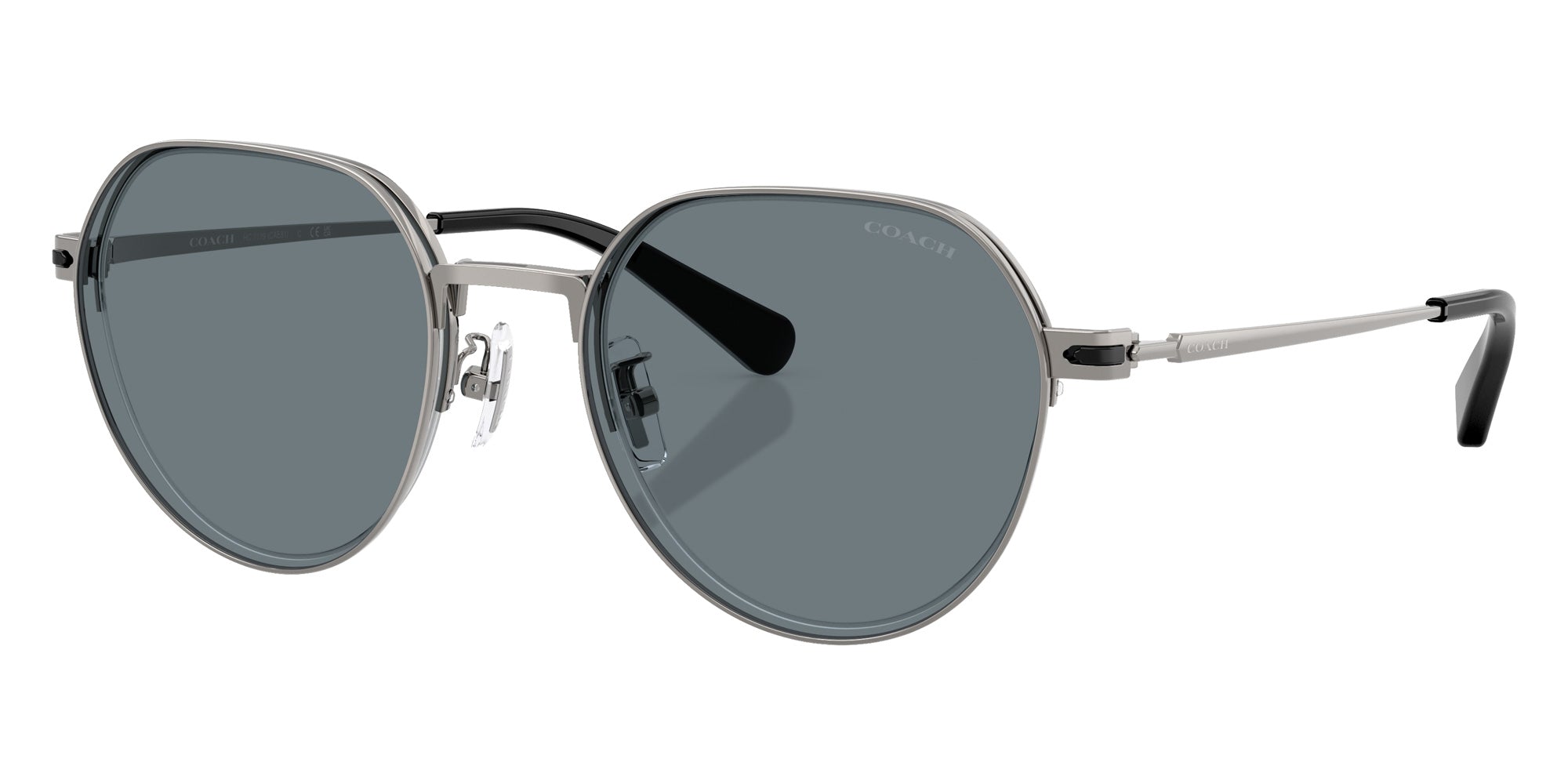 Coach HC7179 CAE81 900455 52 - Shiny Gunmetal / Gray Solid #id:hc7179900455_s:102105