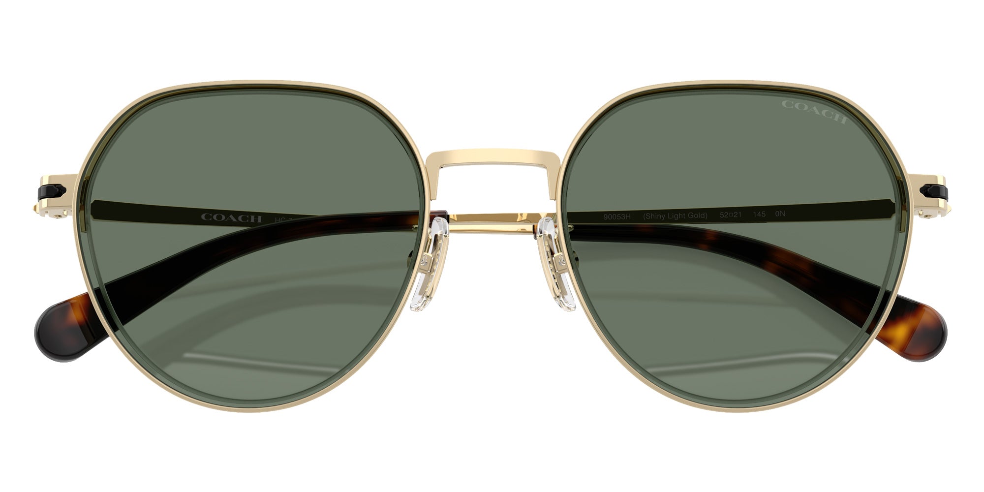 Coach HC7179 CAE81 90053H 52 - Shiny Light Gold / Green Solid #id:hc717990053h_s:104125