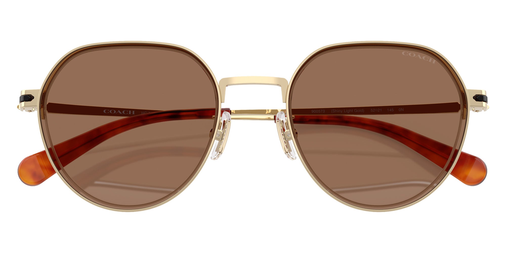 Coach HC7179 CAE81 900573 52 - Shiny Light Gold / Brown Solid #id:hc7179900573_s:106125