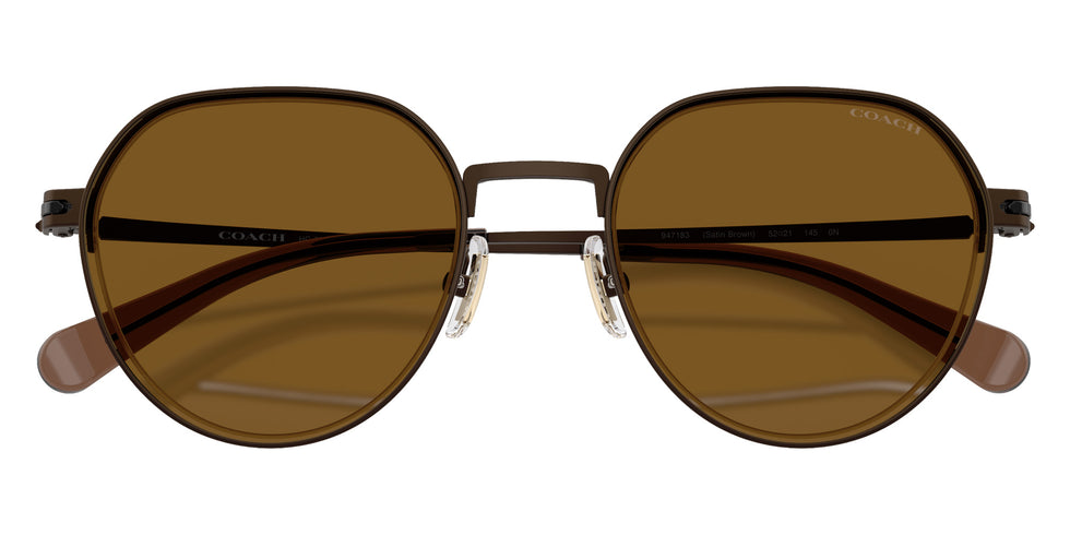 Coach HC7179 CAE81 947183 52 - Satin Brown / Brown Solid Polarized #id:hc7179947183_s:112125