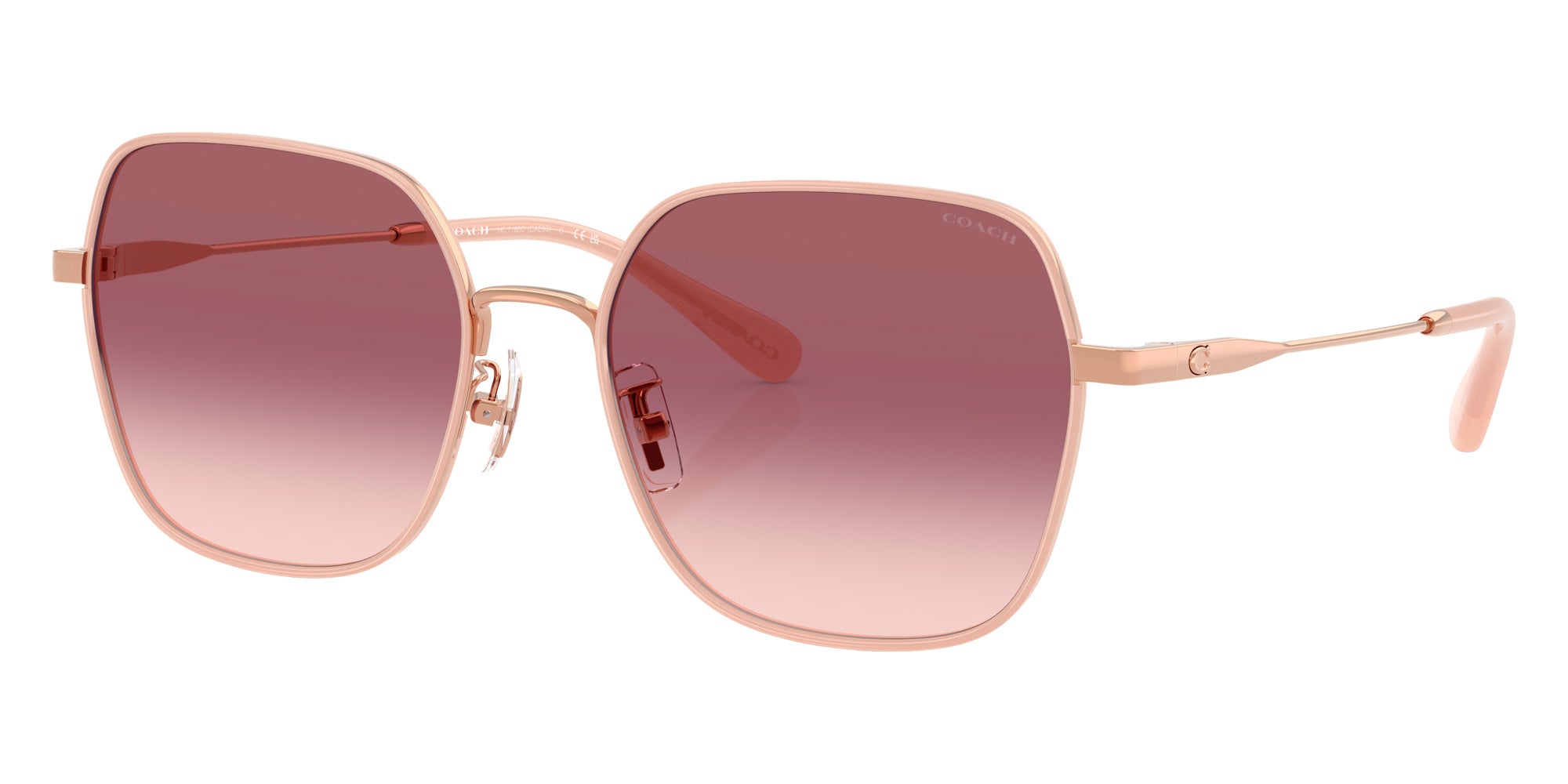 Coach HC7180D CAE93 94657W 57 - Shiny Rose Gold/Milky Rose / Violet Pink Gradient #id:hc7180d94657w_s:100105