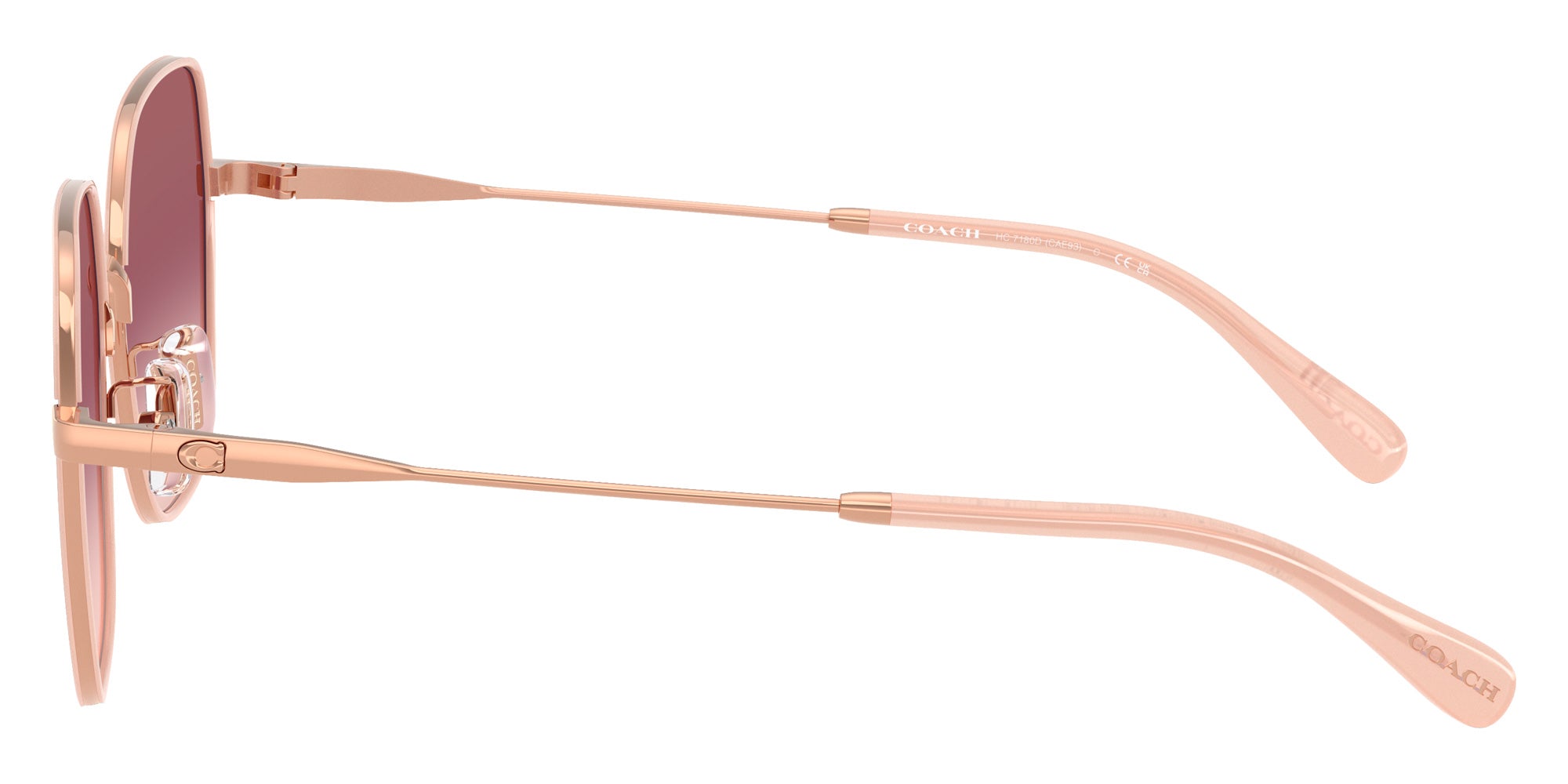 Coach HC7180D CAE93 94657W 57 - Shiny Rose Gold/Milky Rose / Violet Pink Gradient #id:hc7180d94657w_s:100110