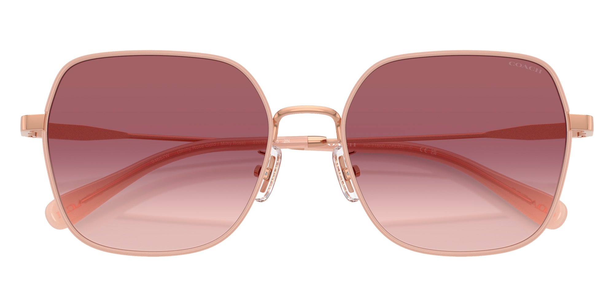 Coach HC7180D CAE93 94657W 57 - Shiny Rose Gold/Milky Rose / Violet Pink Gradient #id:hc7180d94657w_s:100120