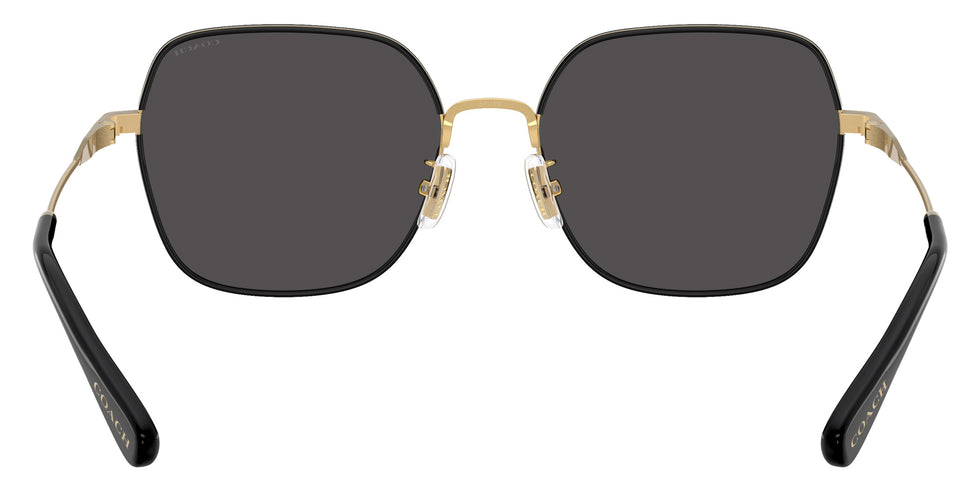 Coach HC7180D CAE93 946687 57 - Shiny Gold/Black / Gray Solid #id:hc7180d946687_s:102115