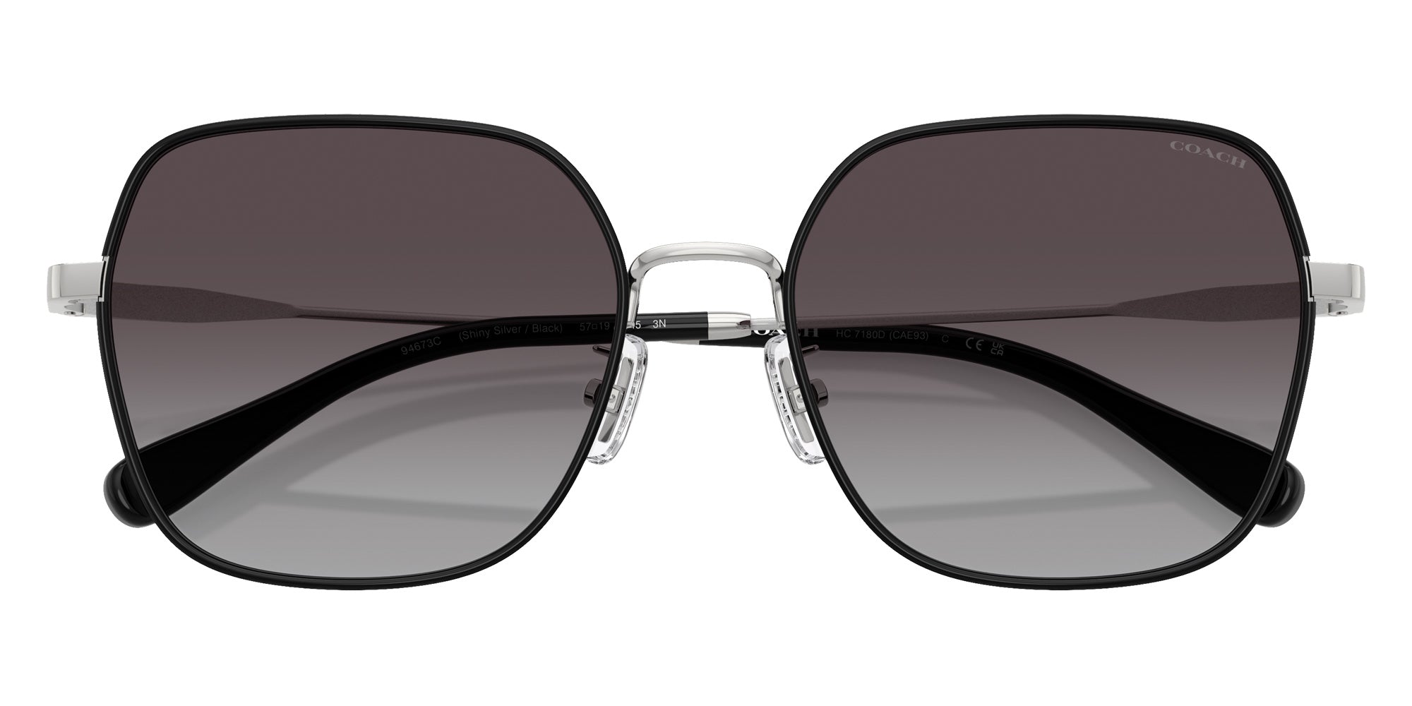 Coach HC7180D CAE93 94673C 57 - Shiny Silver/Black / Gray Gradient #id:hc7180d94673c_s:104120