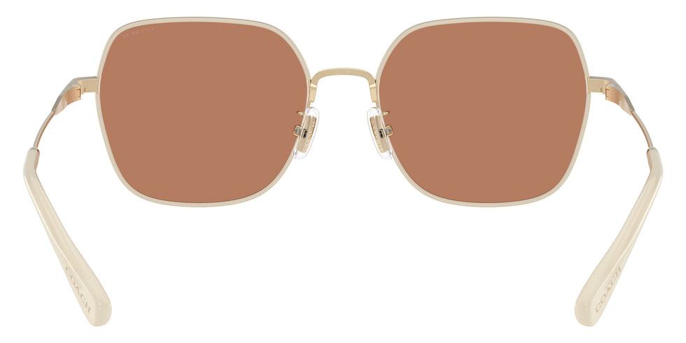 Coach HC7180D CAE93 94683 57 - Shiny Light Gold/Milky White / Brown Solid #id:hc7180d94683_s:106115