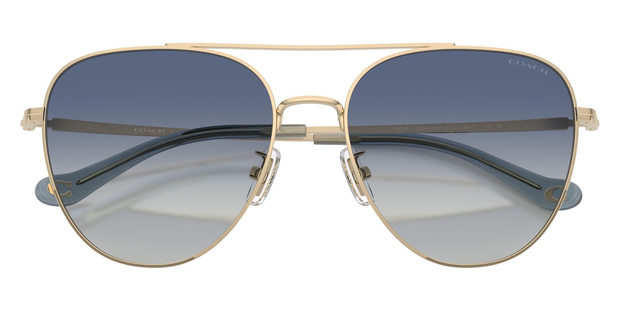 Coach HC7182 CBZ89 90054L 56 - Shiny Light Gold / Blue Gradient #id:hc718290054l_s:100120