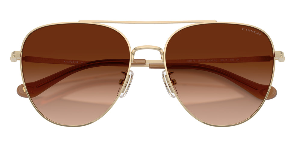 Coach HC7182 CBZ89 900574 56 - Shiny Light Gold / Brown Gradient #id:hc7182900574_s:102120