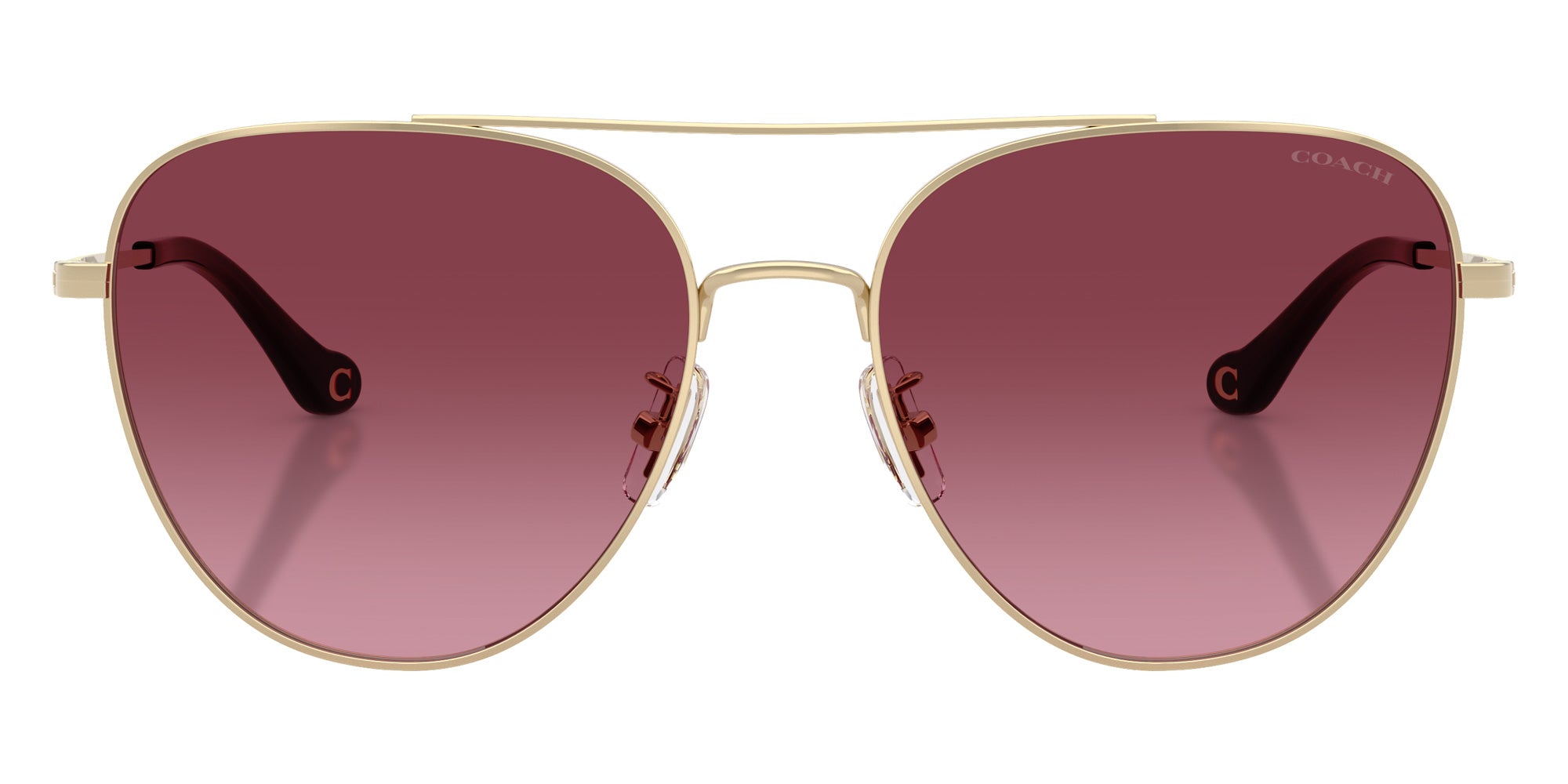 Coach HC7182 CBZ89 90058H 56 - Shiny Light Gold / Merlot Gradient #id:hc718290058h_s:104100