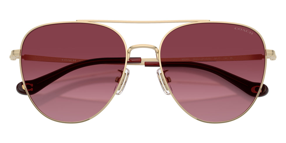 Coach HC7182 CBZ89 90058H 56 - Shiny Light Gold / Merlot Gradient #id:hc718290058h_s:104120