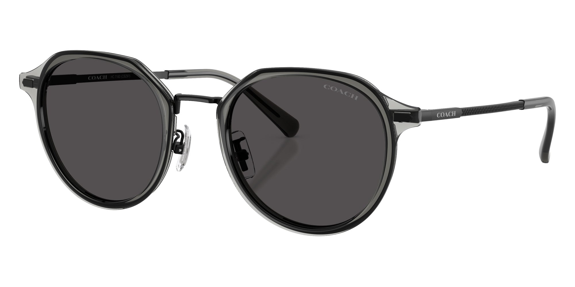 Coach HC7183 CBZ97 947287 51 - Satin Black / Gray Solid #id:hc7183947287_s:100105
