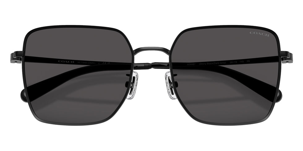 Coach HC7184D CBZ51 934487 56 - Shiny Black/Dark Gray / Gray Solid #id:hc7184d934487_s:100120