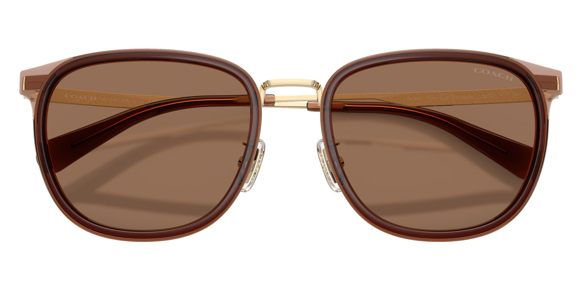 Coach HC7195 CFU13 947473 56 - Satin Light Gold/Brown / Brown Solid #id:hc7195947473_s:104120