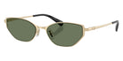 Coach HC7196D CFU22 942982 54 - Shiny Light Gold / Green Solid #id:hc7196d942982_s:106105