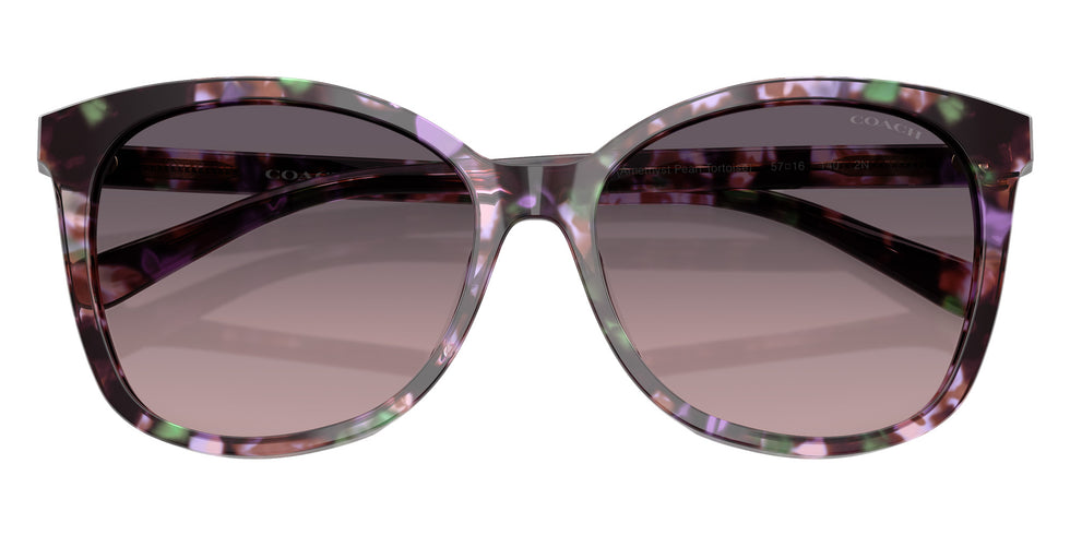 Coach HC8271U L1101 584346 57 - Amethyst Pearl Tortoise / Smoke Purple Gradient #id:hc8271u584346_s:108120