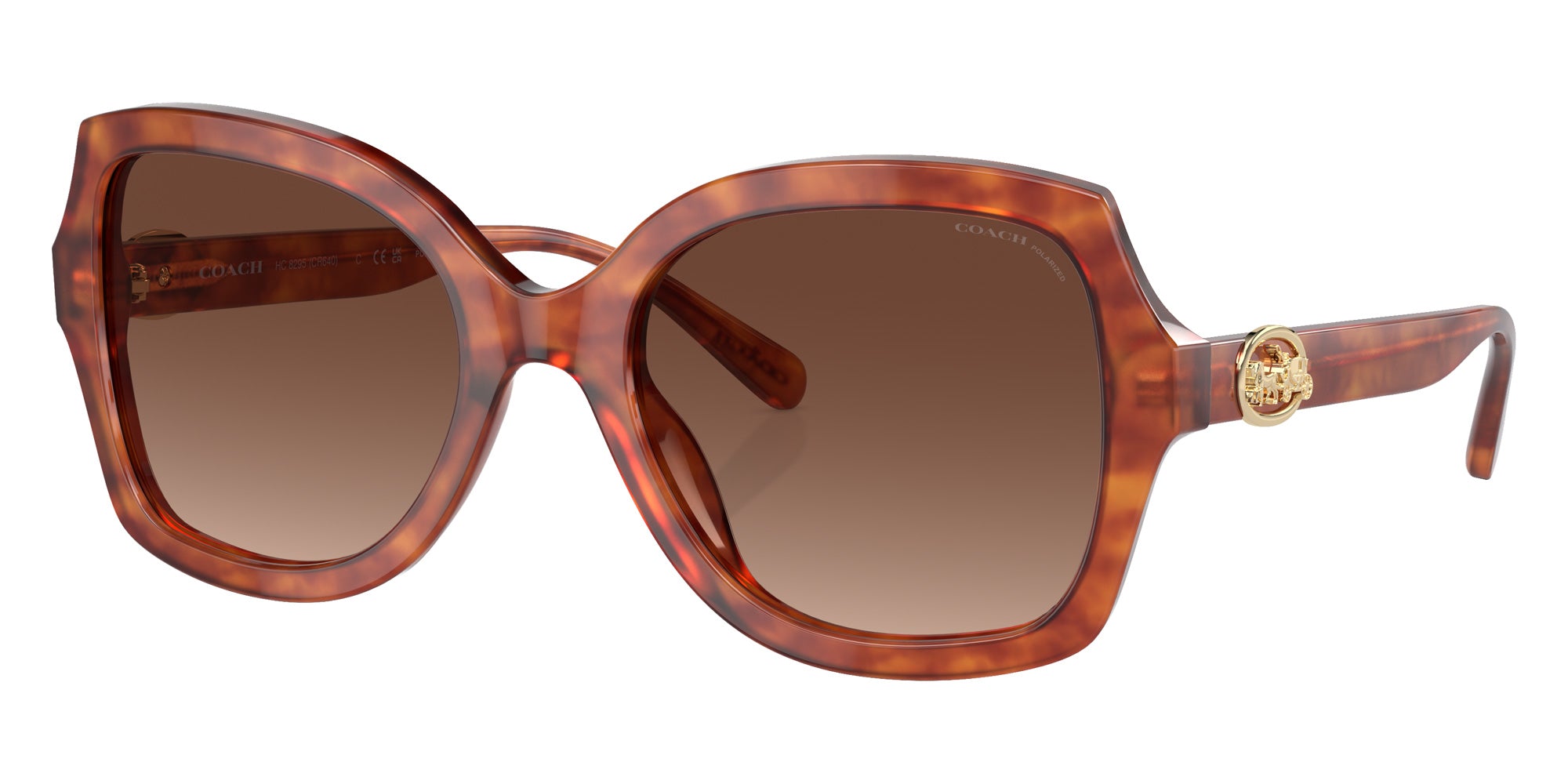 Coach HC8295 L1147 5774T5 56 - Caramel Tortoise / Brown Gradient Polarized #id:hc82955774t5_s:104105