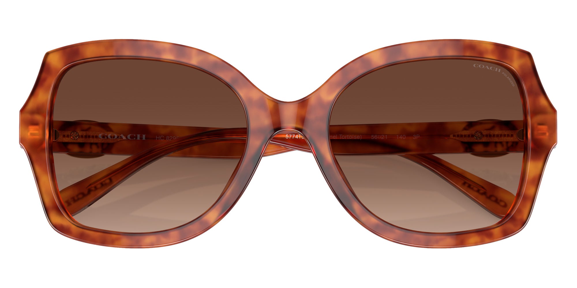 Coach HC8295 L1147 5774T5 56 - Caramel Tortoise / Brown Gradient Polarized #id:hc82955774t5_s:104120