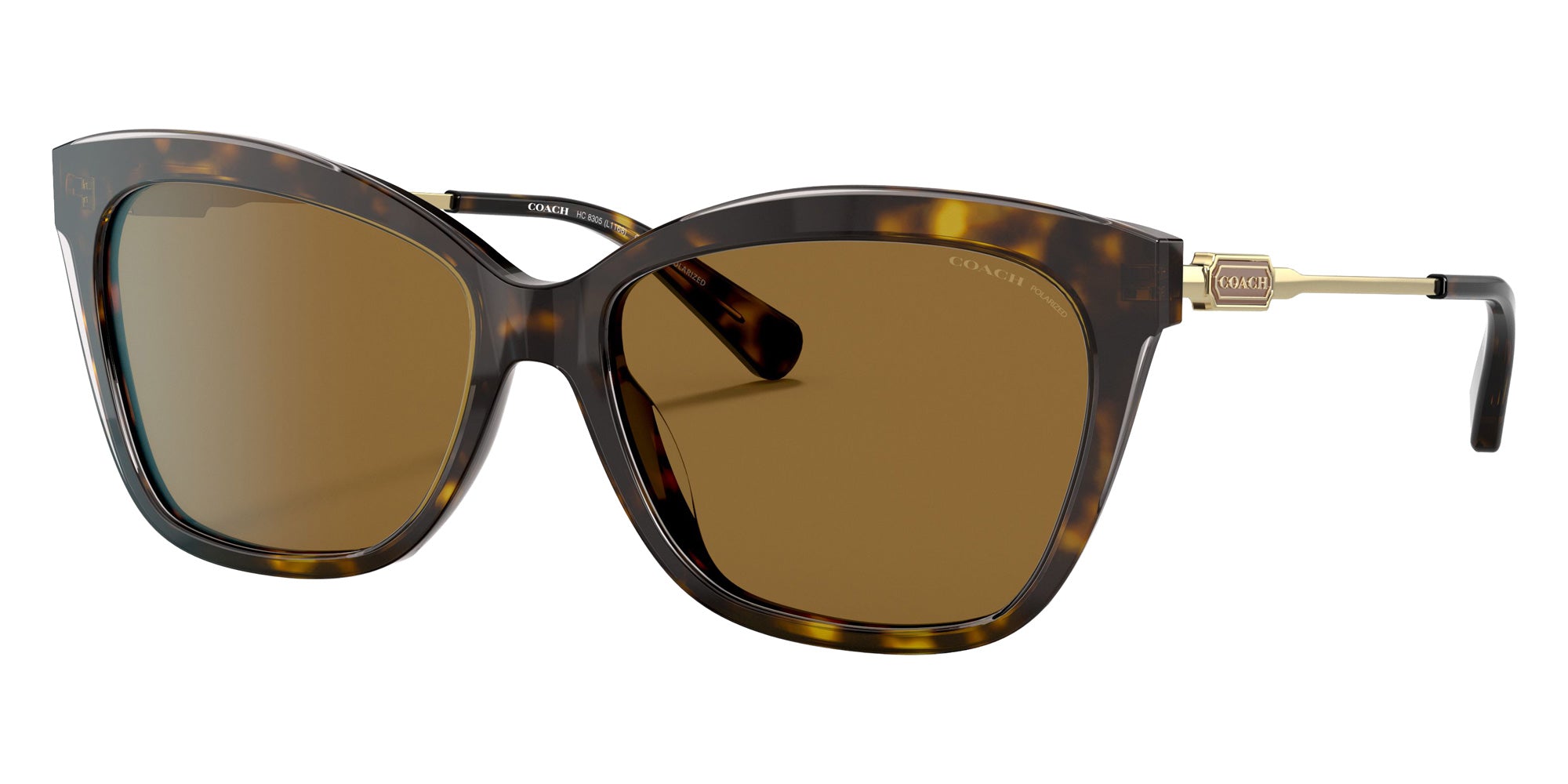 Coach HC8305 L1168 512083 57 - Dark Tortoise / Brown Polarized #id:hc8305512083_s:100105
