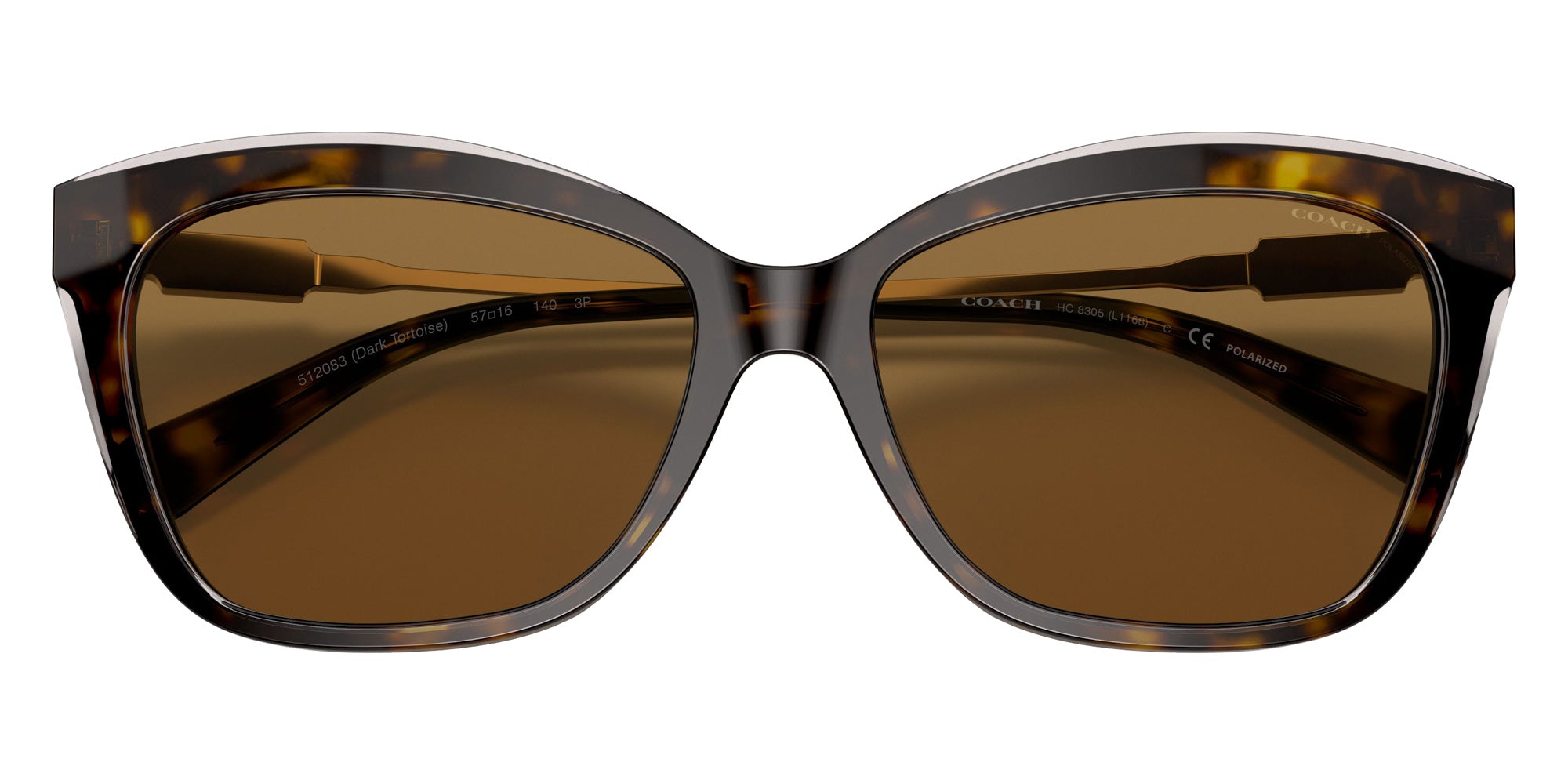 Coach HC8305 L1168 512083 57 - Dark Tortoise / Brown Polarized #id:hc8305512083_s:100120