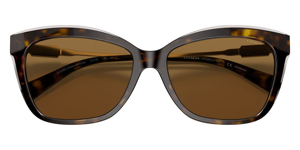 Coach HC8305 L1168 512083 57 - Dark Tortoise / Brown Polarized #id:hc8305512083_s:100120