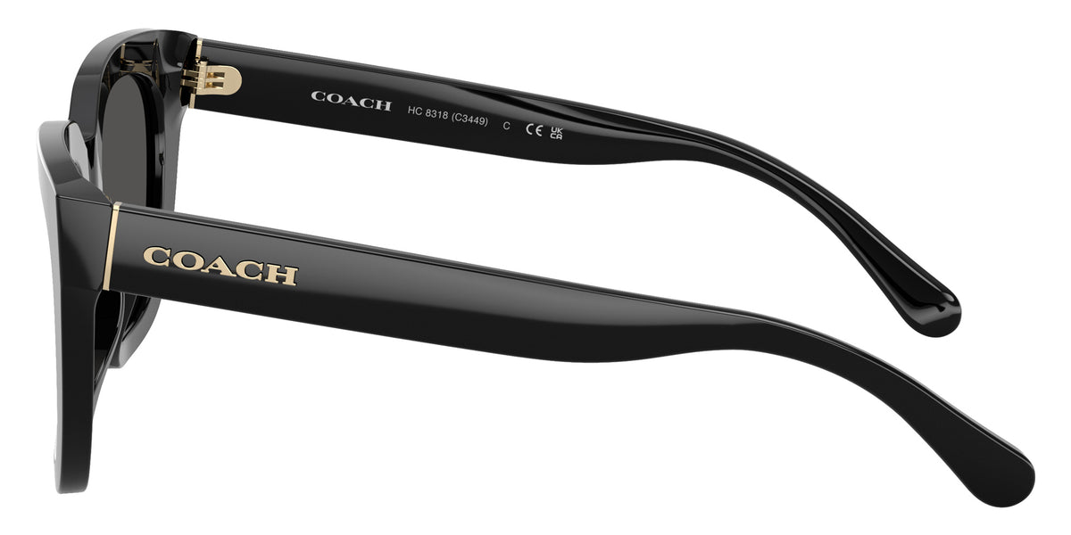 Coach HC8318 C3449 500287 52 - Black / Gray Solid #id:hc8318500287_s:100110
