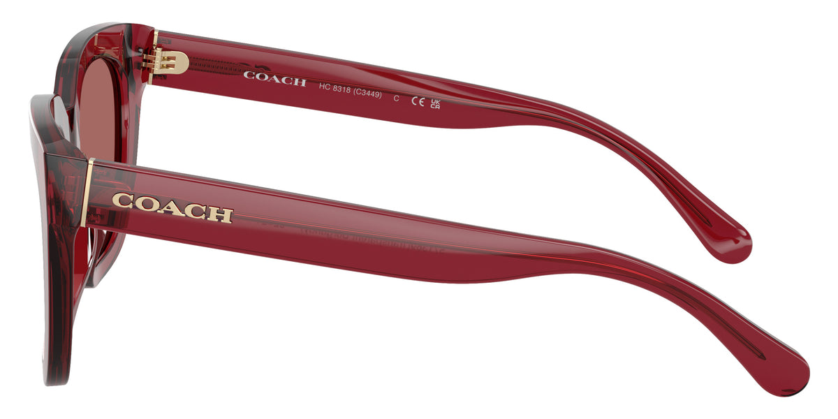 Coach HC8318 C3449 571369 52 - Transparent Burgundy / Burgundy Solid #id:hc8318571369_s:104110
