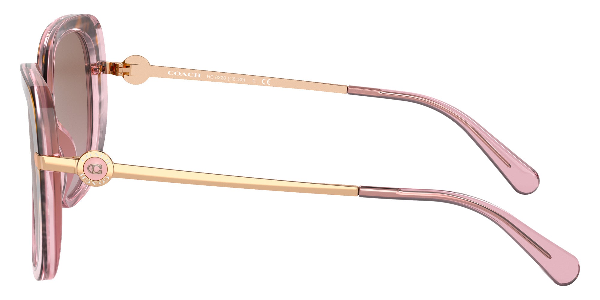Coach HC8320 C6180 56505M 55 - Rose Tortoise Gradient / Pink Gradient Mirrored #id:hc832056505m_s:104110