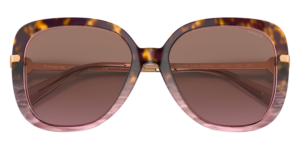 Coach HC8320 C6180 56505M 55 - Rose Tortoise Gradient / Pink Gradient Mirrored #id:hc832056505m_s:104120