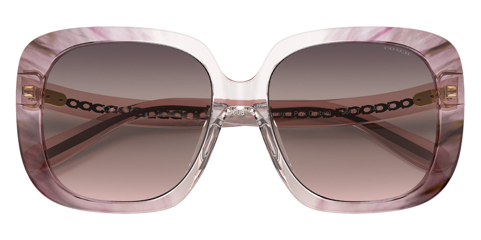 Coach HC8323U C6185 5656U8 56 - Transparent Pink Ombre / Pink Gradient #id:hc8323u5656u8_s:102120