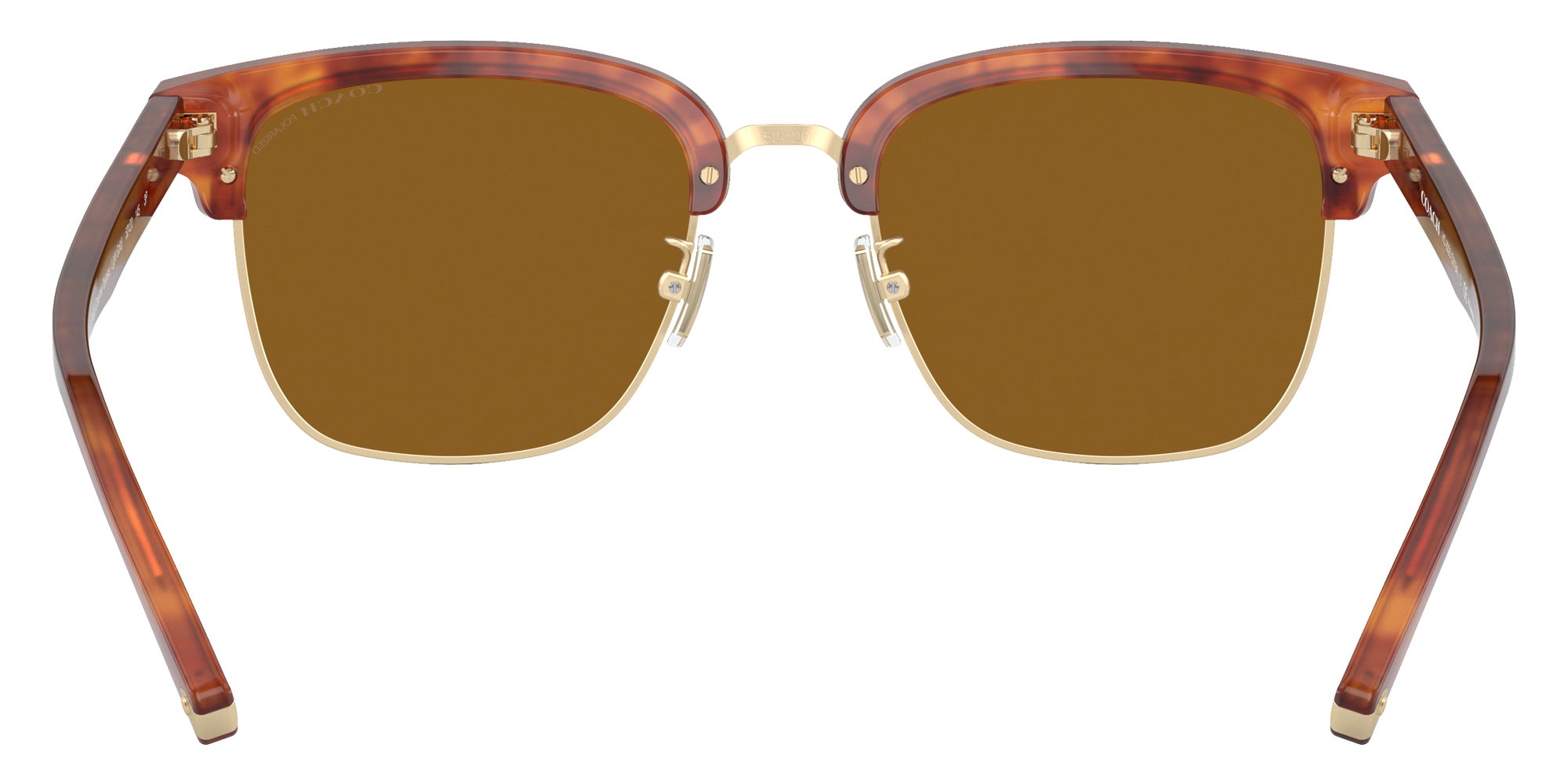 Coach HC8326 C6194 577483 52 - Caramel Tortoise/Light Gold / Brown Solid Polarized #id:hc8326577483_s:100115