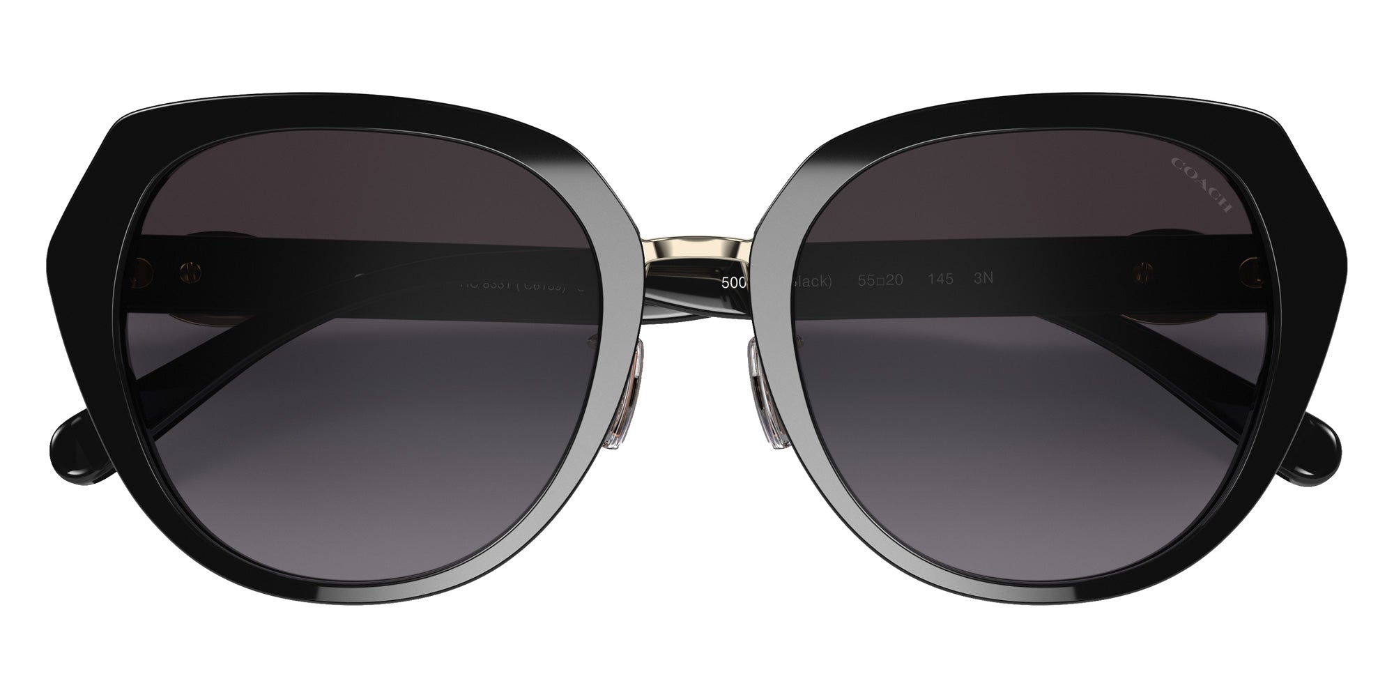 Coach HC8331 C6189 50028G 55 - Black / Light Gray Gradient #id:hc833150028g_s:100120