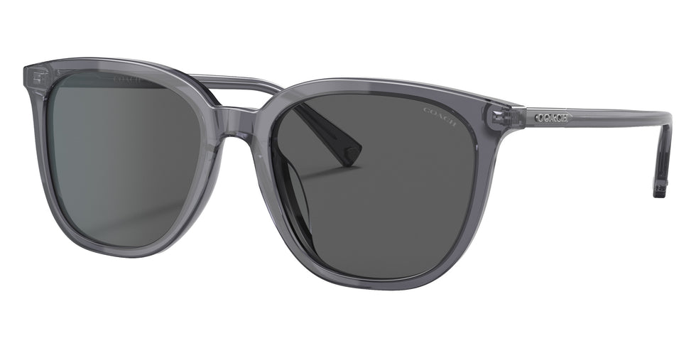 Coach HC8338U C8006 553787 55 - Transparent Dark Gray / Dark Gray Solid #id:hc8338u553787_s:102105