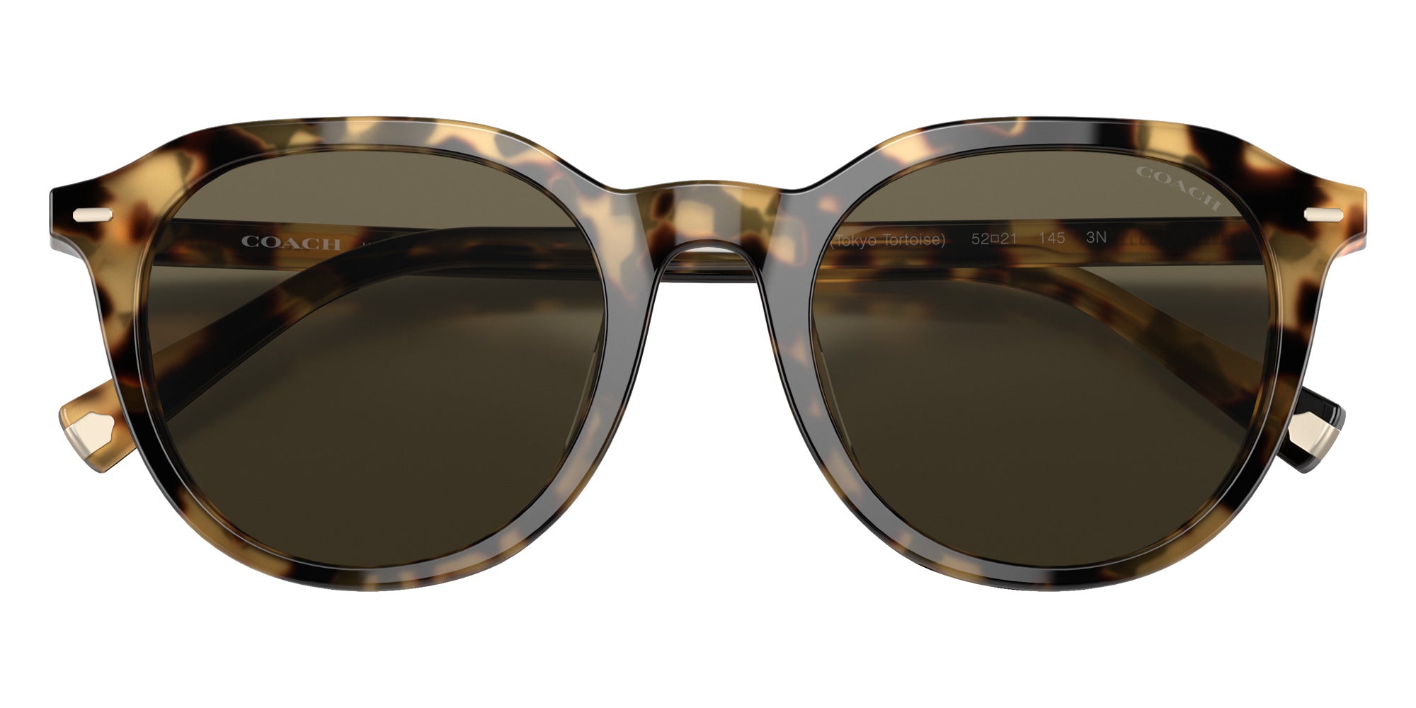 Coach HC8339U C8007 51713 52 - Tokyo Tortoise / Dark Brown Solid #id:hc8339u51713_s:100120