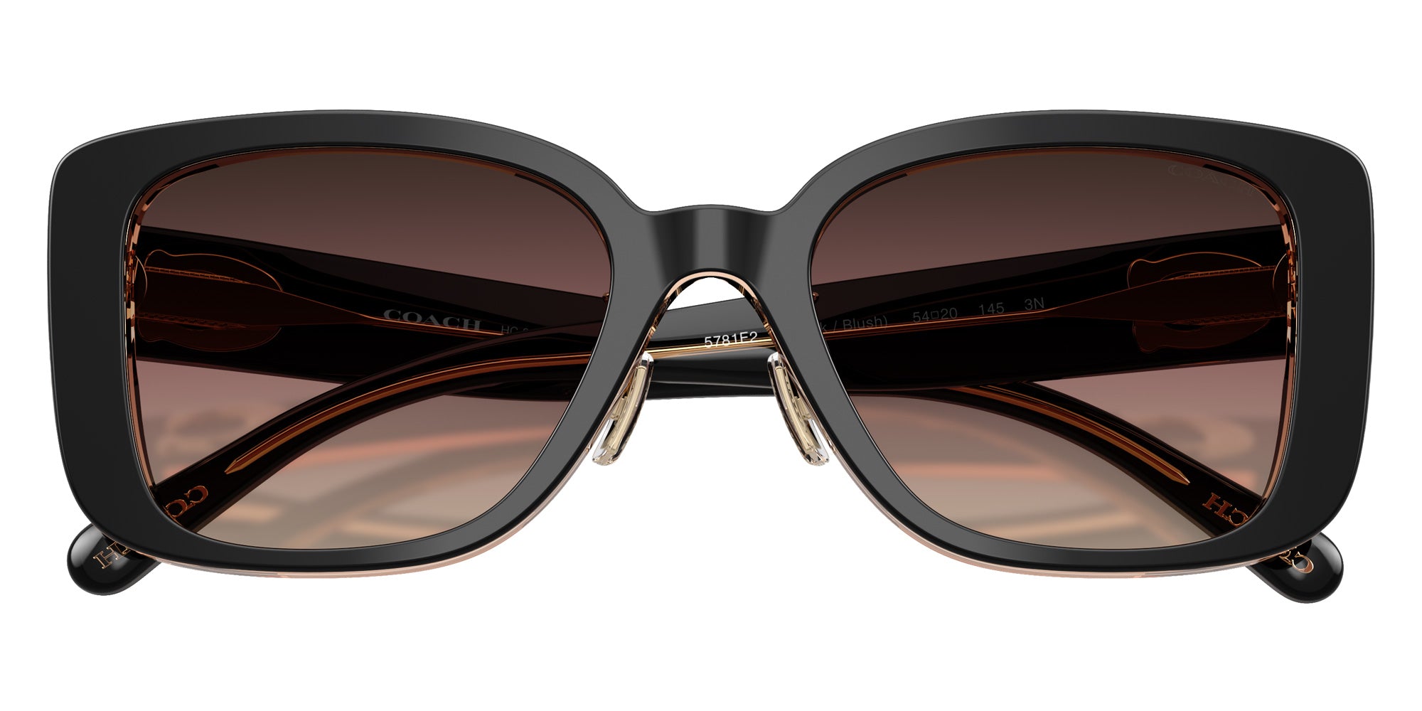 Coach HC8352 CD472 5781E2 54 - Black/Blush / Brown Purple Gradient #id:hc83525781e2_s:108120