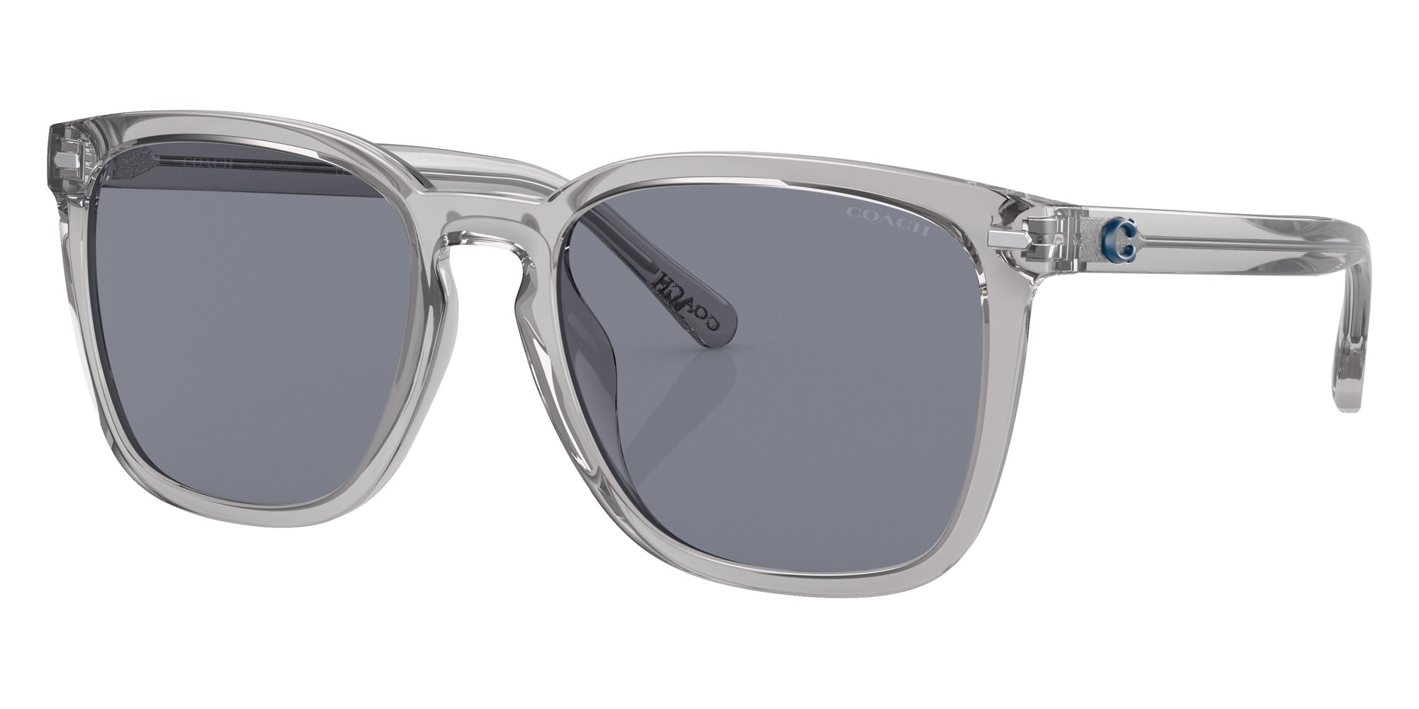 Coach HC8354U CD458 571855 56 - Transparent Gray / Dark Blue Solid #id:hc8354u571855_s:100105