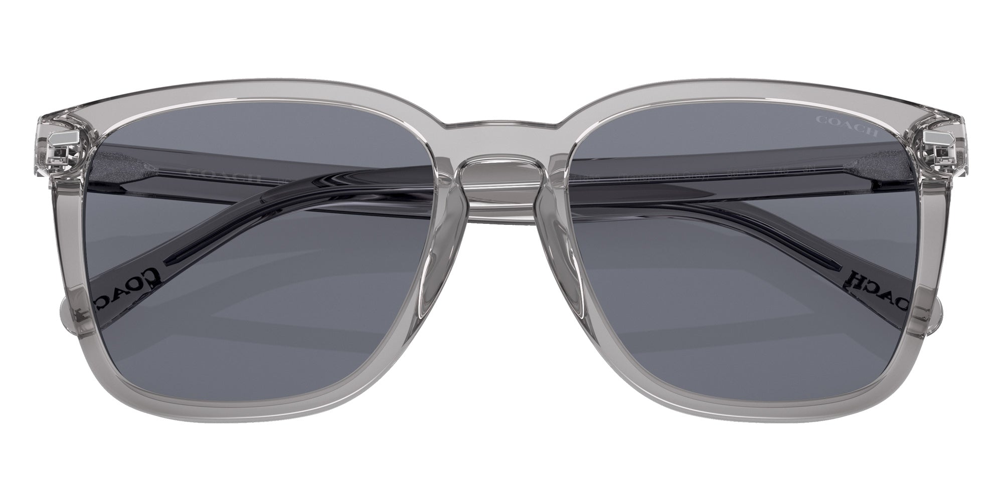 Coach HC8354U CD458 571855 56 - Transparent Gray / Dark Blue Solid #id:hc8354u571855_s:100120