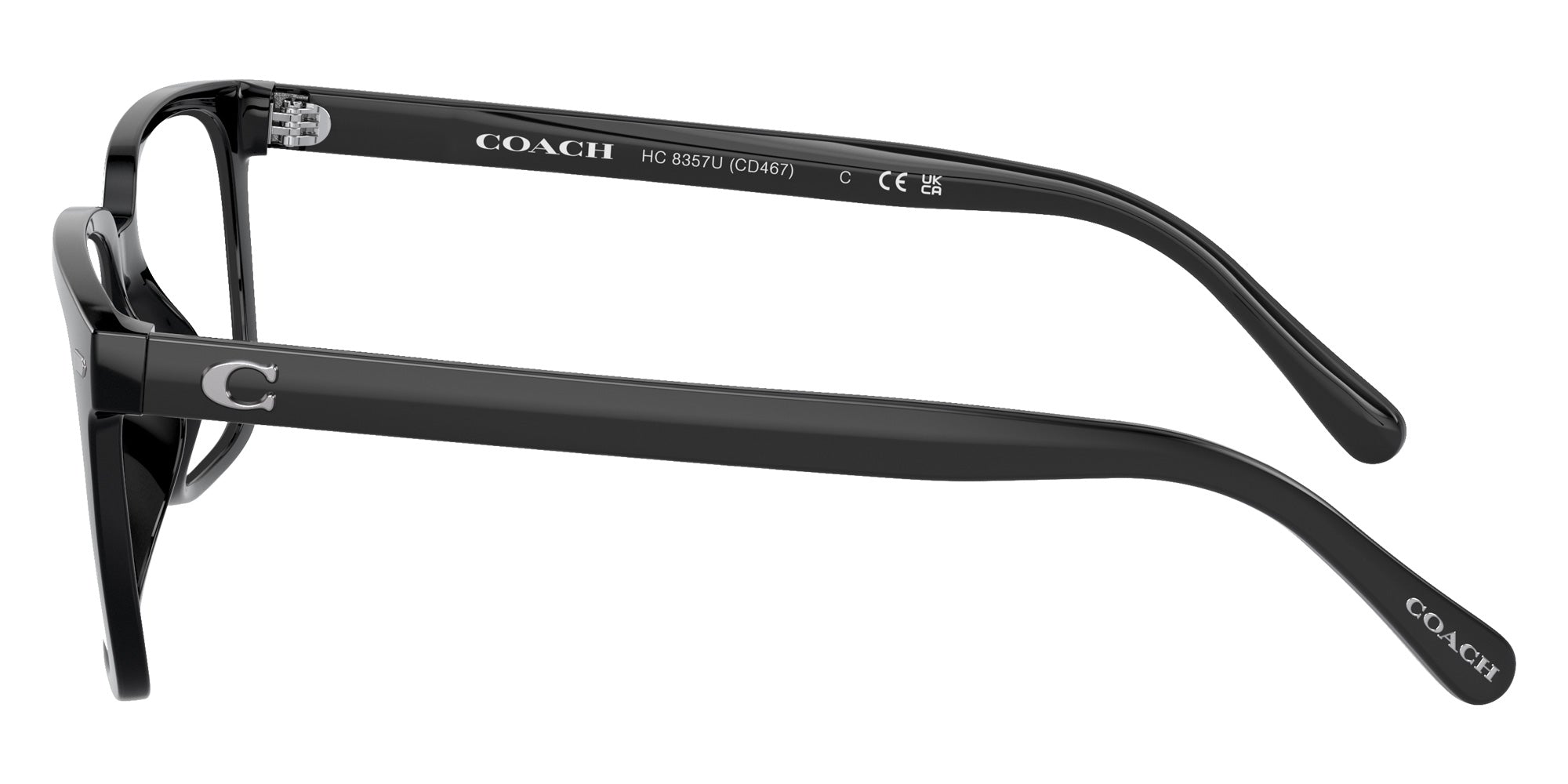 Coach HC8357U CK470 500287 57 - Black / Gray Solid #id:hc8357u500287_s:100110