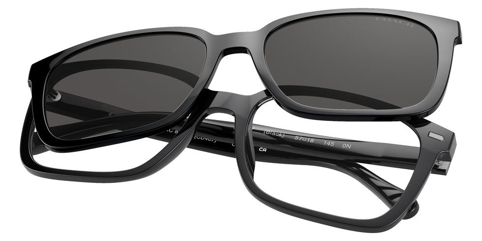 Coach HC8357U CK470 500287 57 - Black / Gray Solid #id:hc8357u500287_s:100130