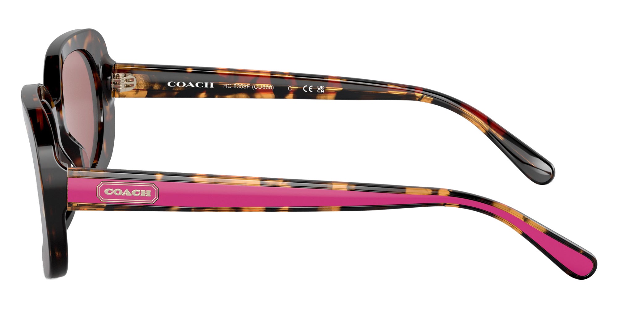 Coach HC8358F CD868 512069 56 - Dark Tortoise / Dark Violet Solid #id:hc8358f512069_s:100110